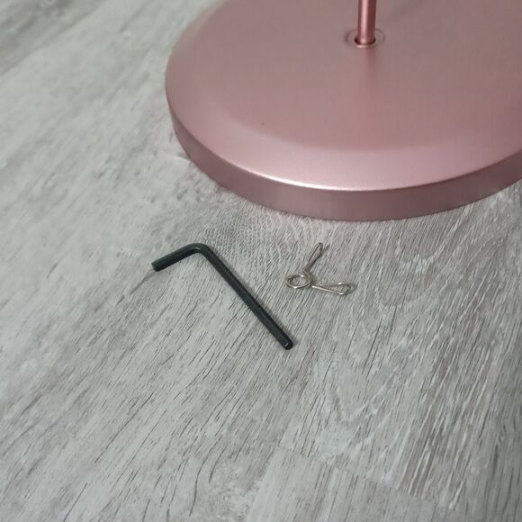 Rose Gold Rotating 2-Tier Necklace Organizer - Picture 5 of 5